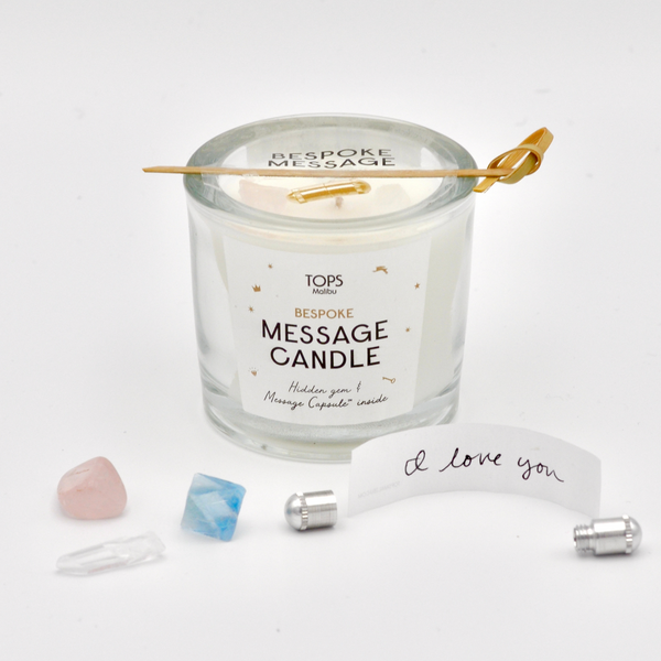 Hidden Message Candle (Secret Note Inside) TOPS Malibu