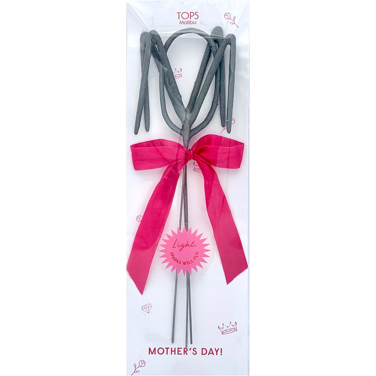 Big Silver Sparkler Wands Mother&#39;s Day