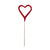Mini Red Heart Sparkler 4" 24pc.