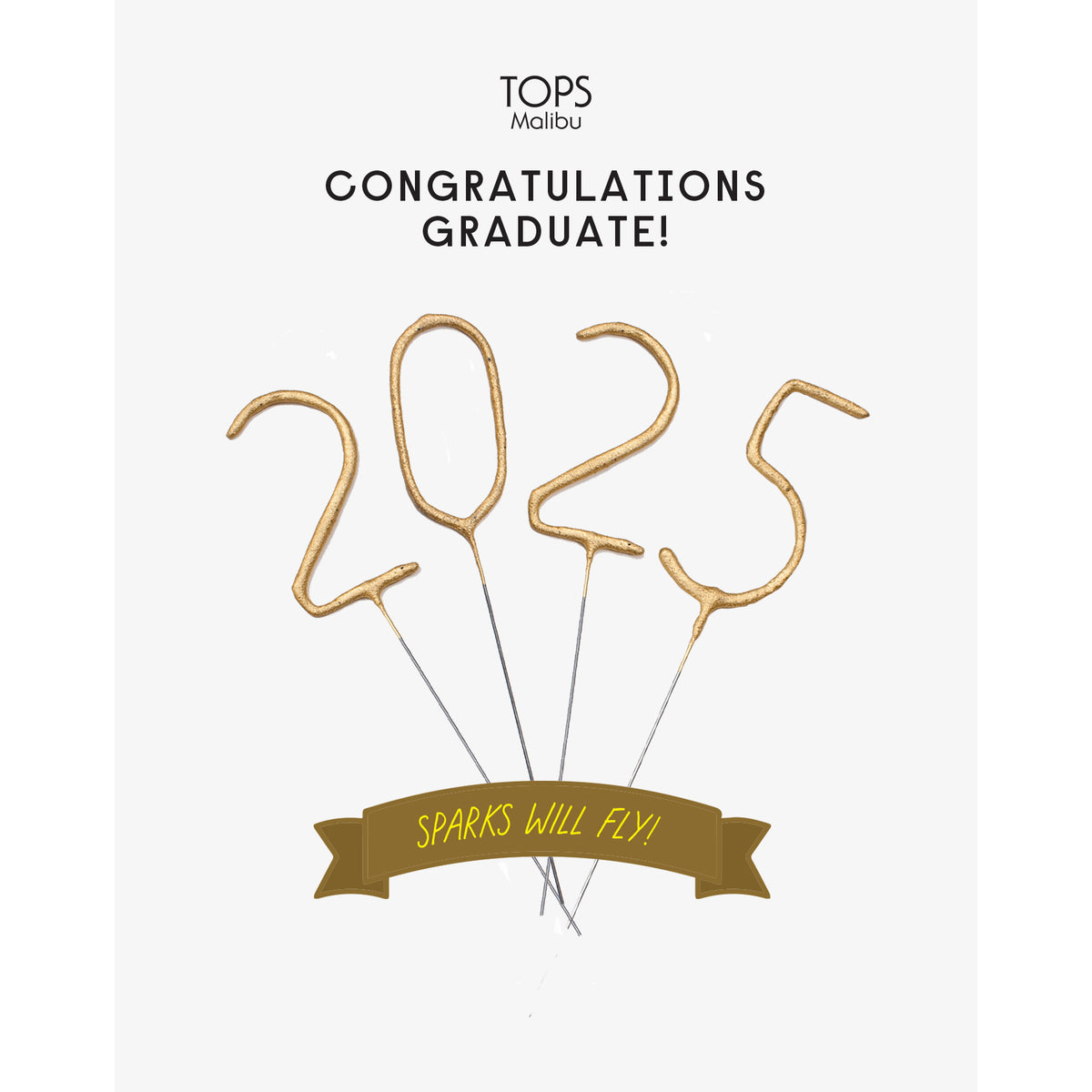 2024 Graduation Mini Sparkler Card