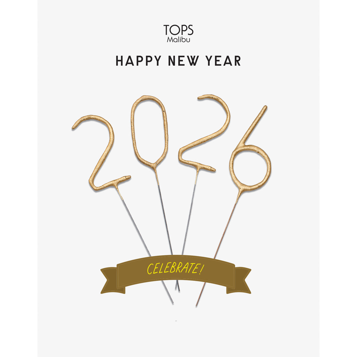 Happy New Year 2026 Milestone Sparklers