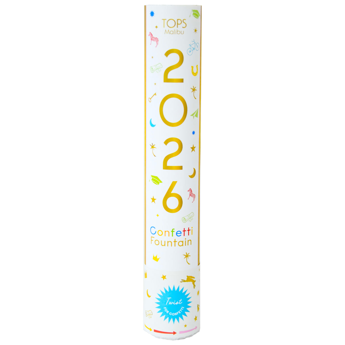 12" Confetti Fountain Graduation