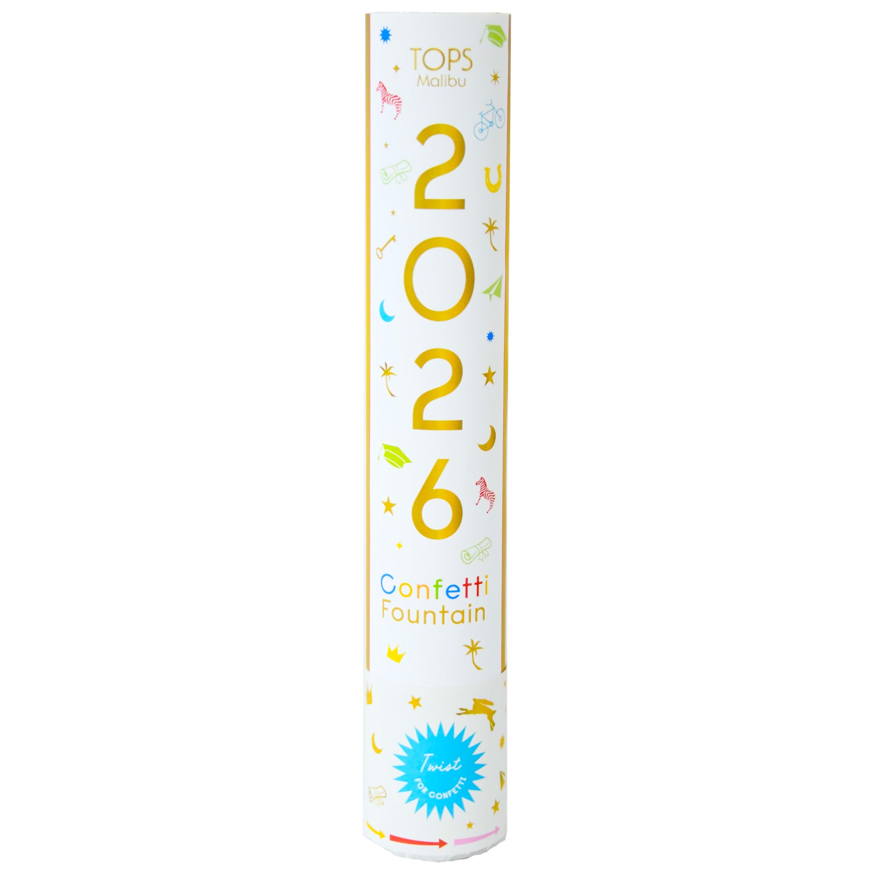 12" Confetti Fountain Graduation