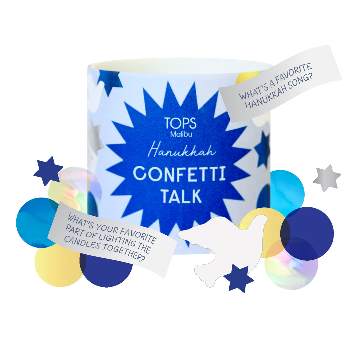 Confetti Talk Conversation Game - Hanukkah