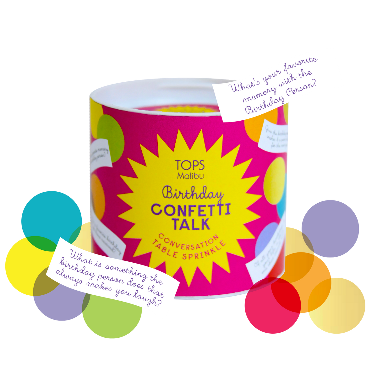 Confetti Talk Conversation Game - Birthday