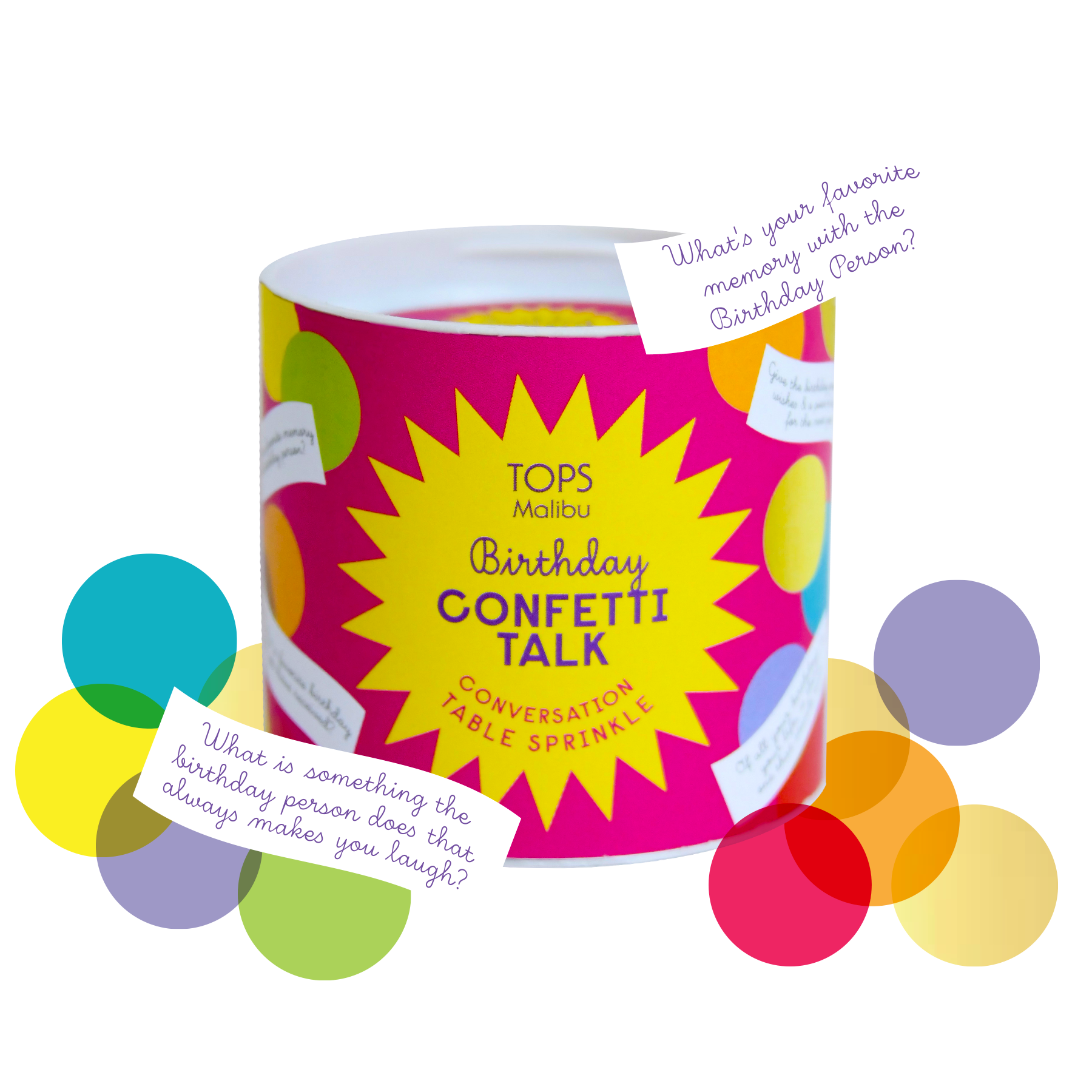 Confetti Talk Conversation Game - Birthday