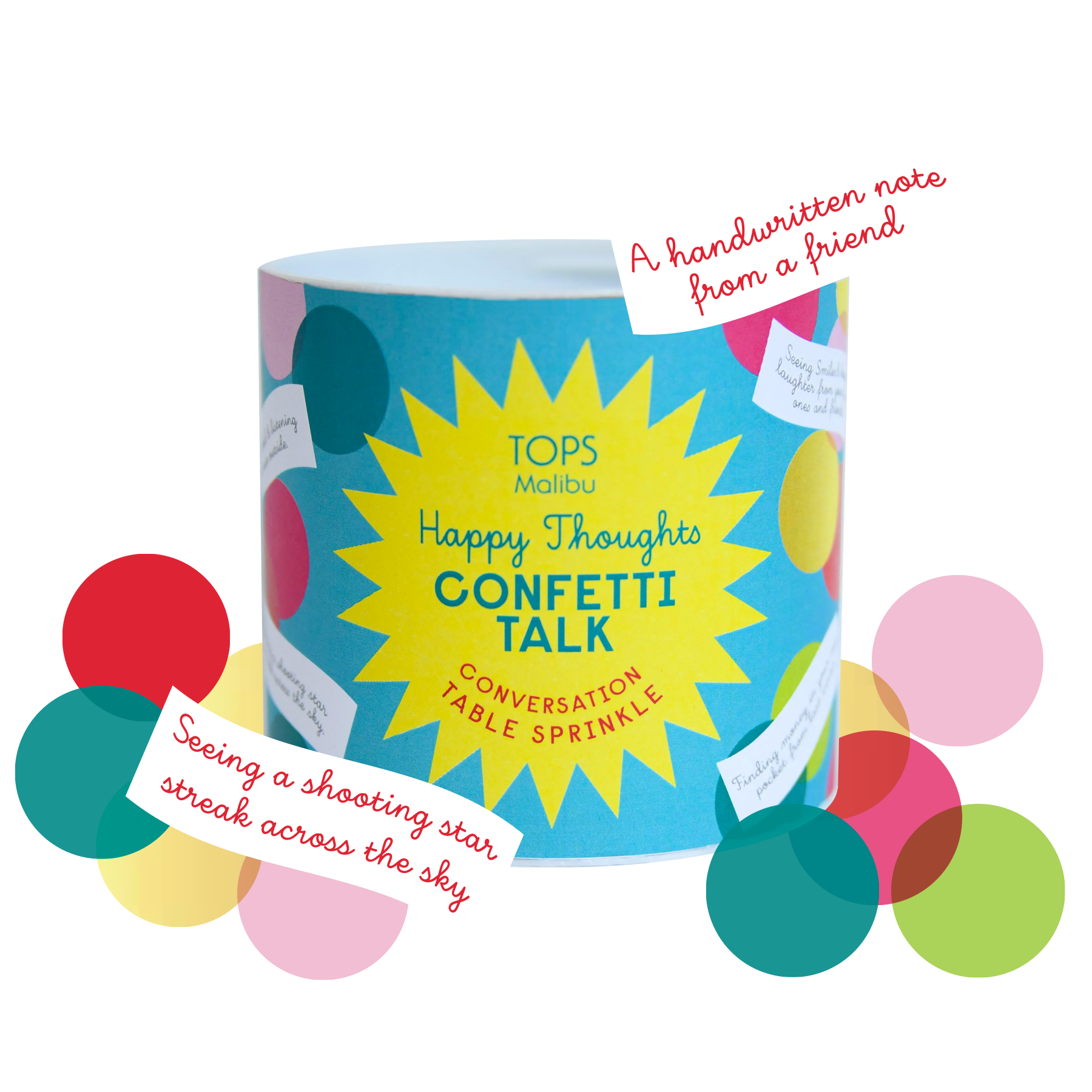 Confetti Talk Conversation Game - Happy Thoughts