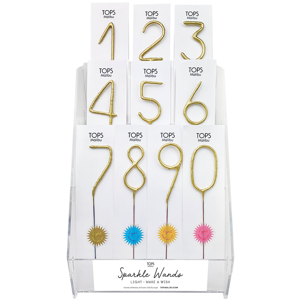 Big Golden Number Sparkler Wands