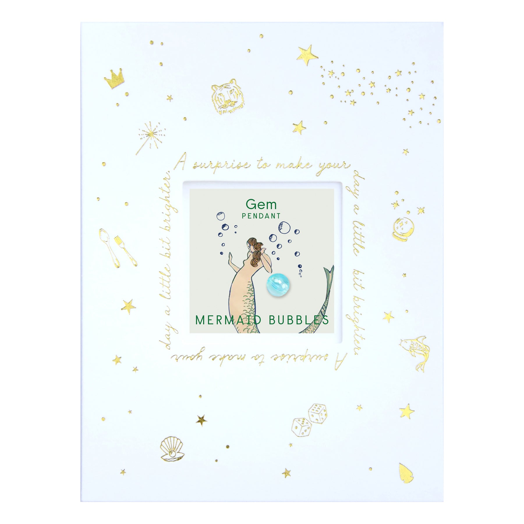 Greeting Cards with Bauble Necklaces