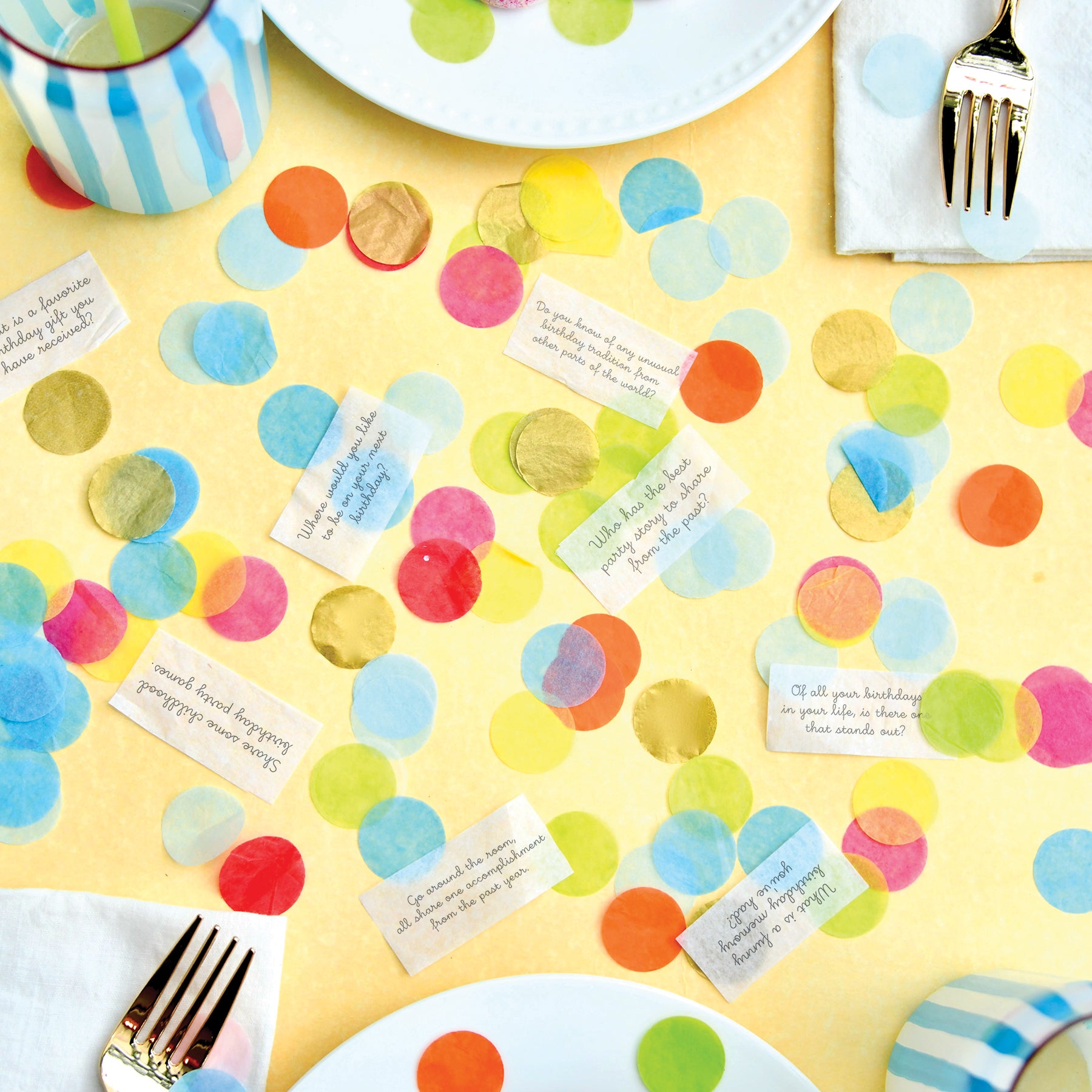 Confetti Talk Conversation Game - Birthday