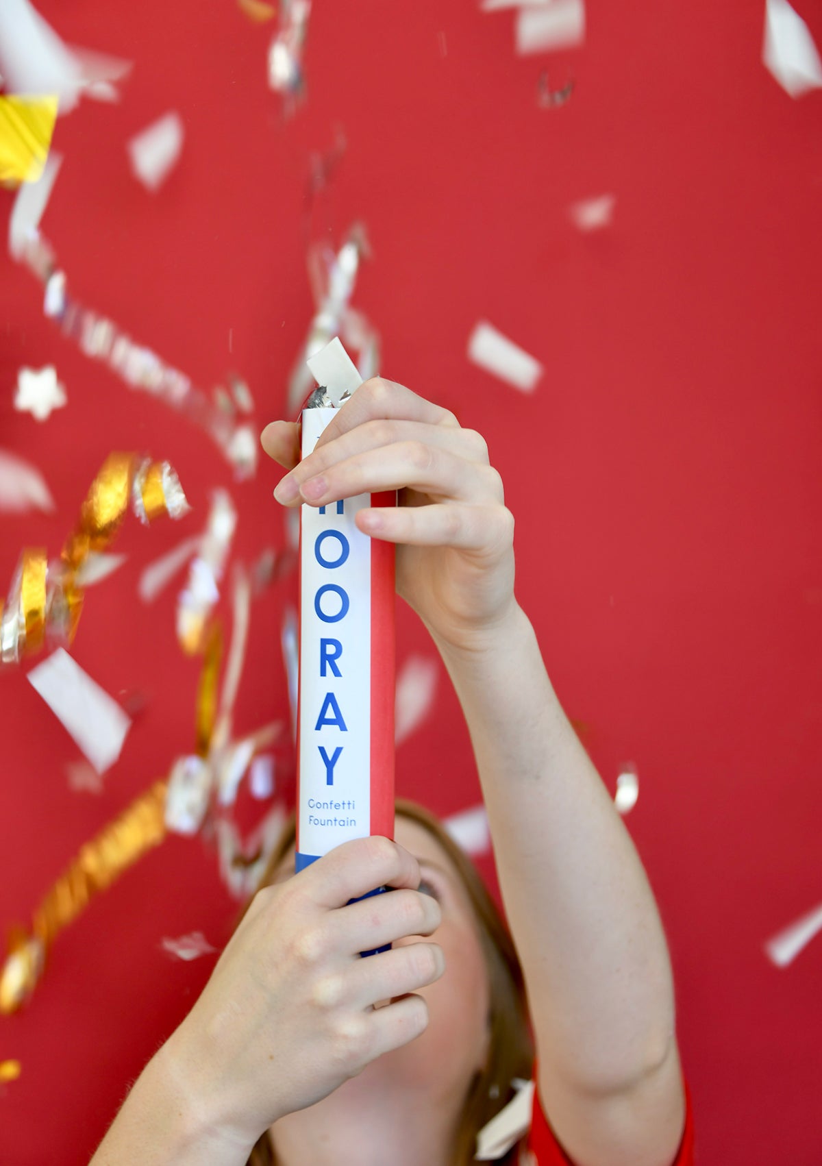 9.5" Confetti Fountain 4th of July