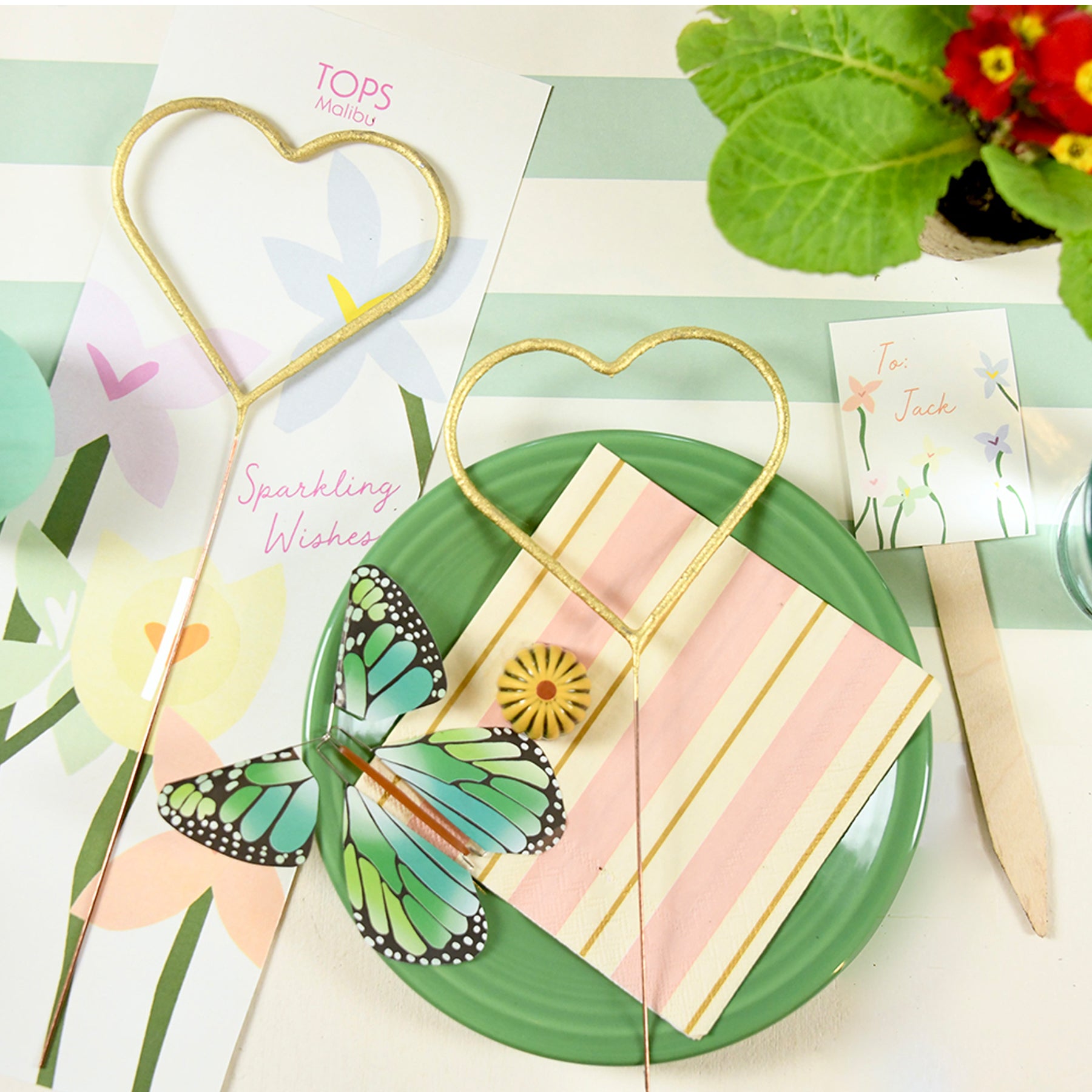 12" Grande "Giant" Heart Sparkler Garden Party