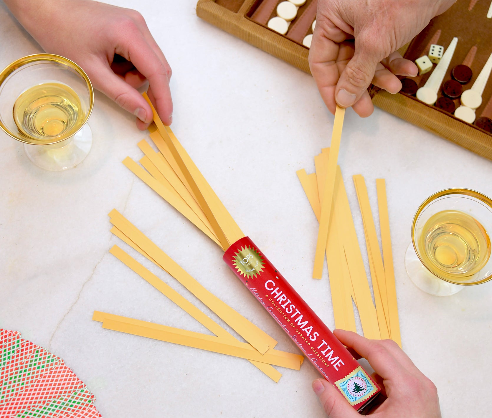 Christmas Time Pick-Up-Sticks Conversation Game