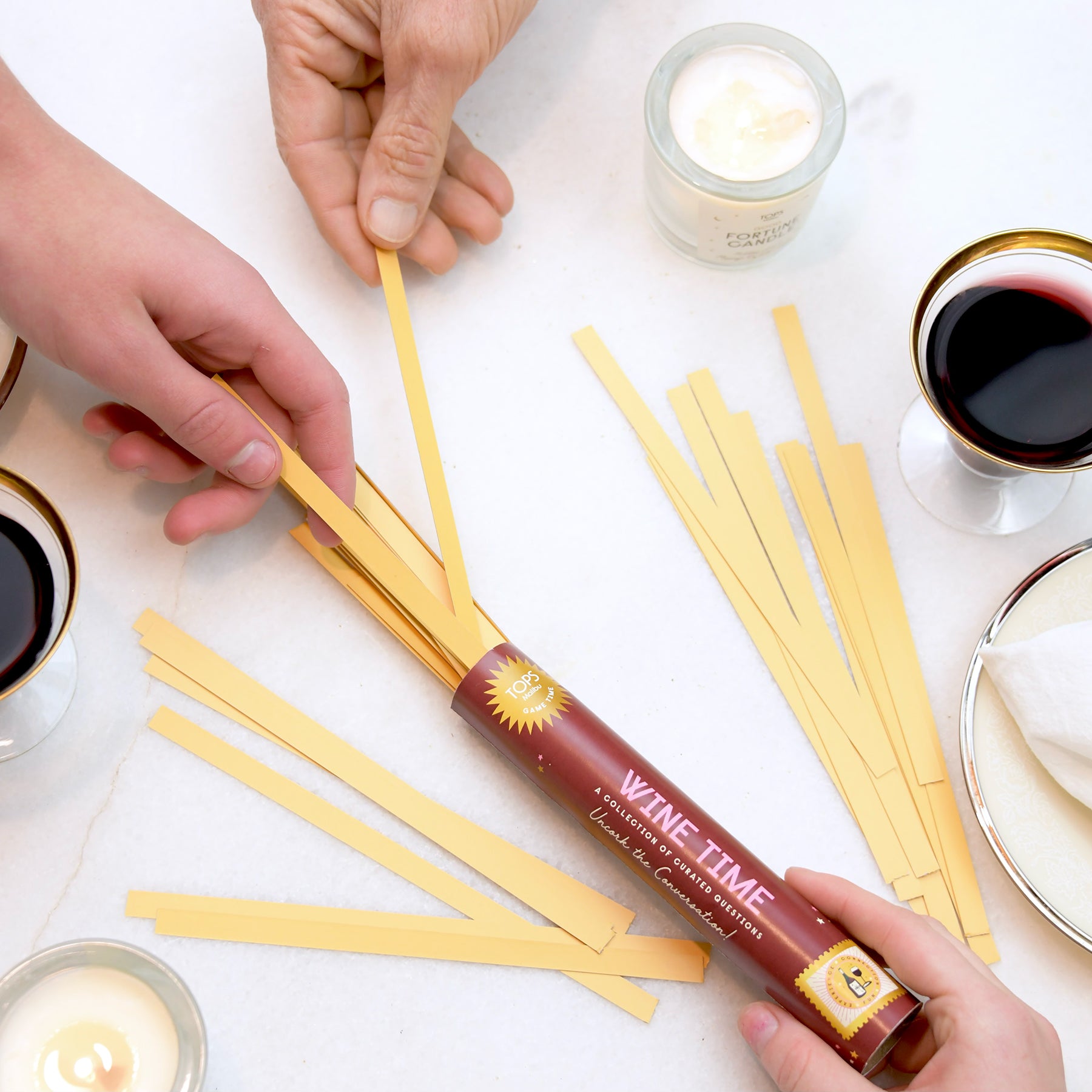 Wine Time Pick-Up-Sticks Conversation Game