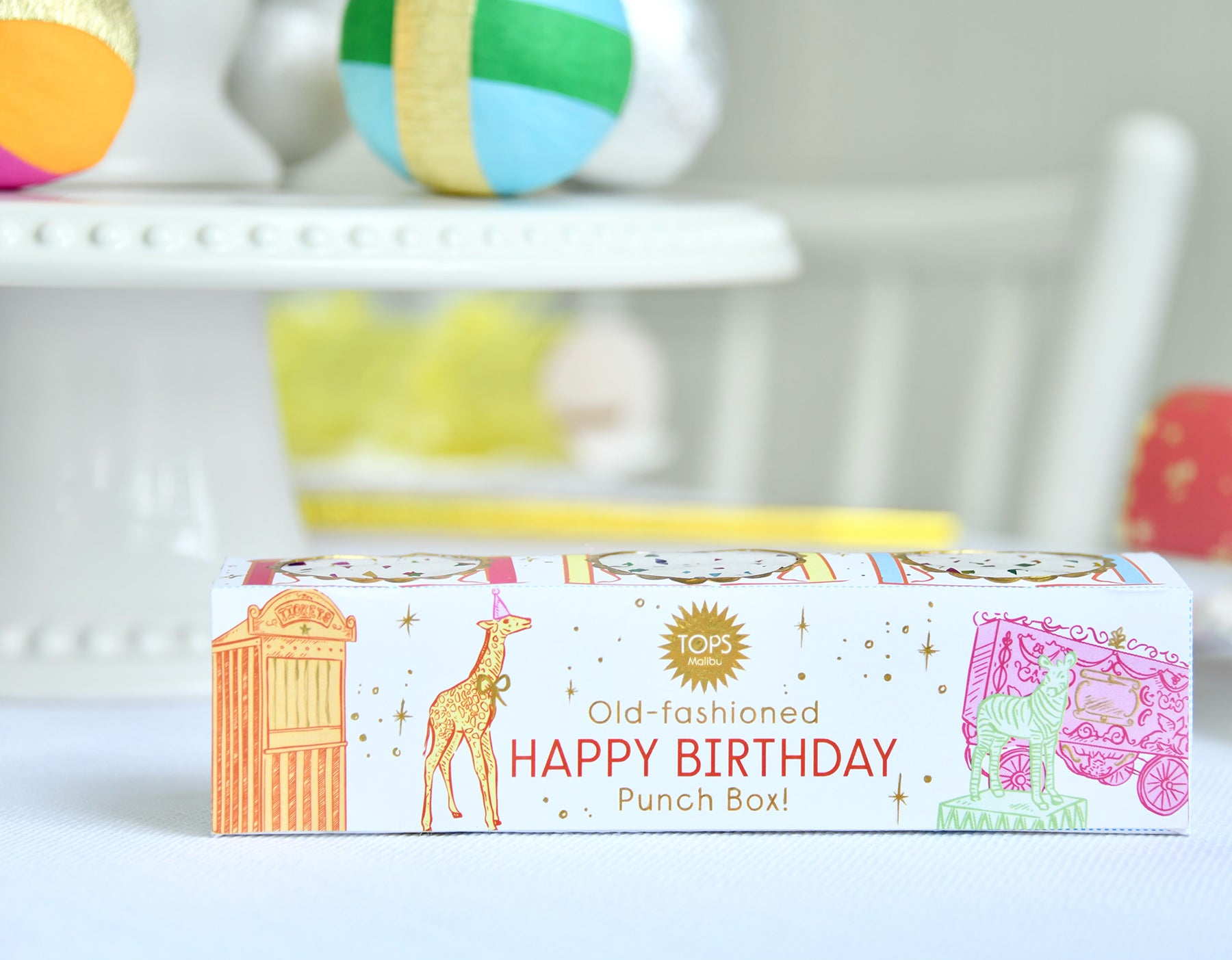 Old Fashioned Punch Box -Happy Birthday