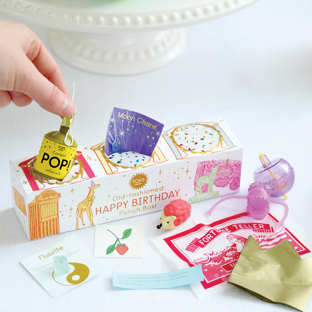 Old Fashioned Punch Box -Happy Birthday