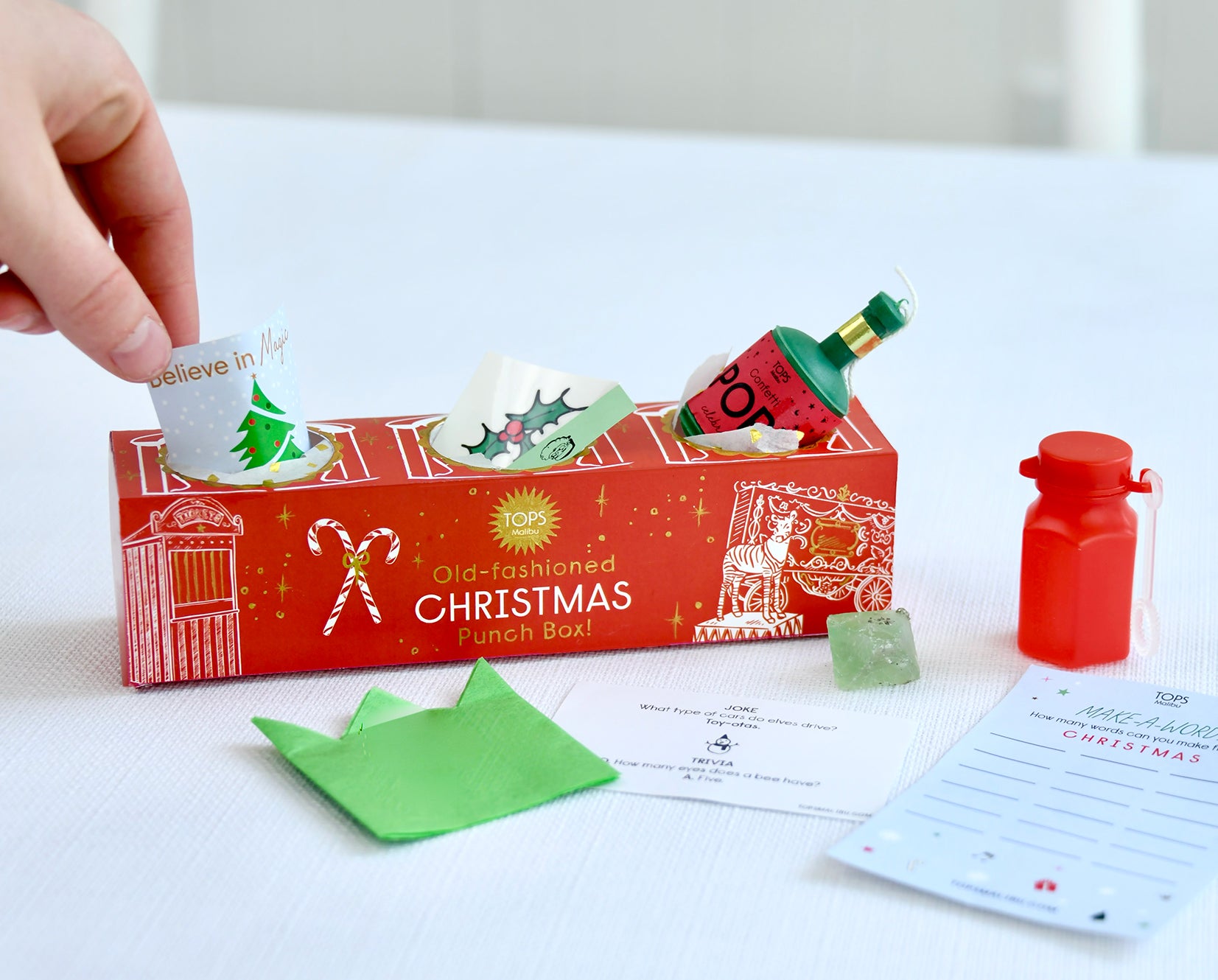 Old Fashioned Punch Box -Christmas