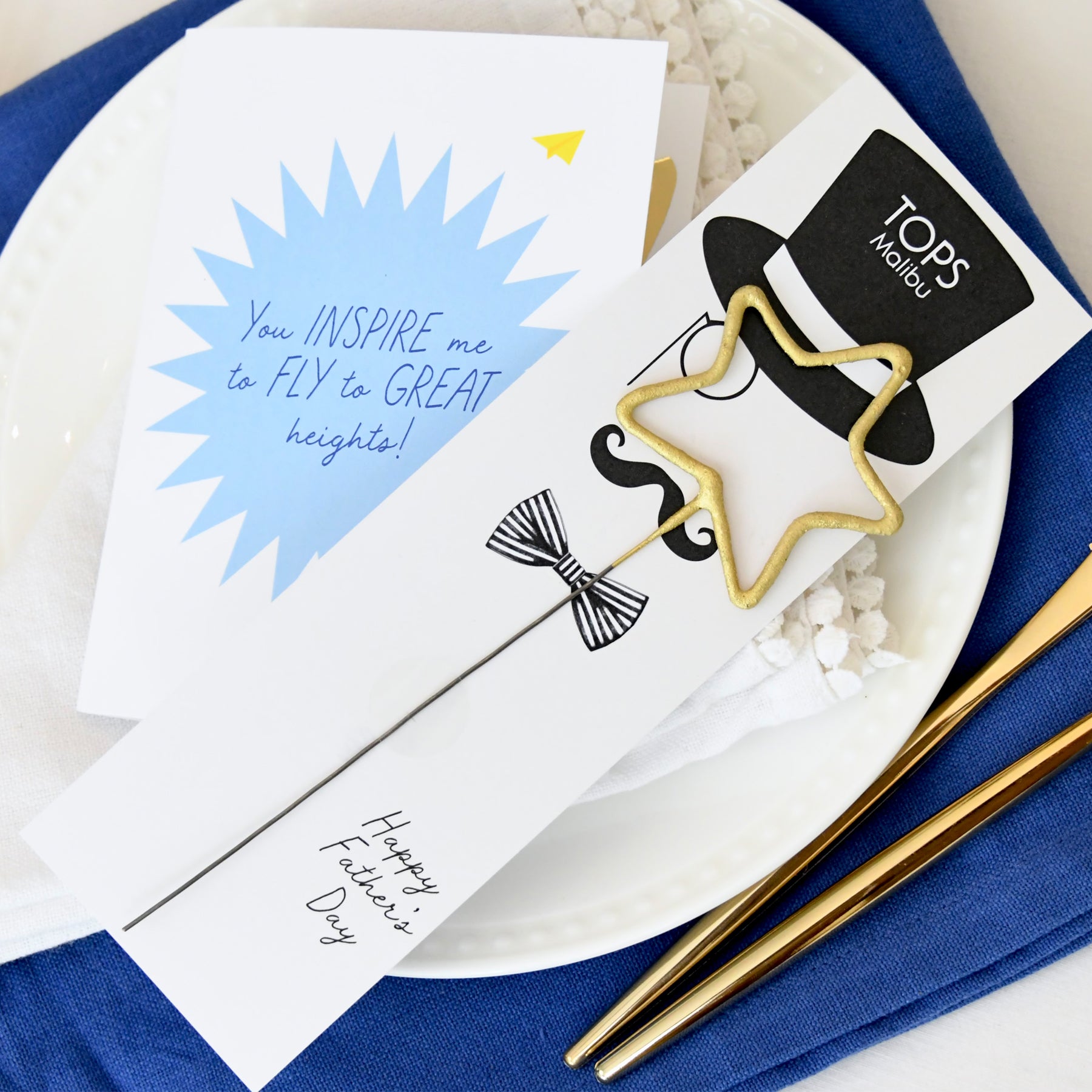 Big Golden Star Sparkler Father's Day