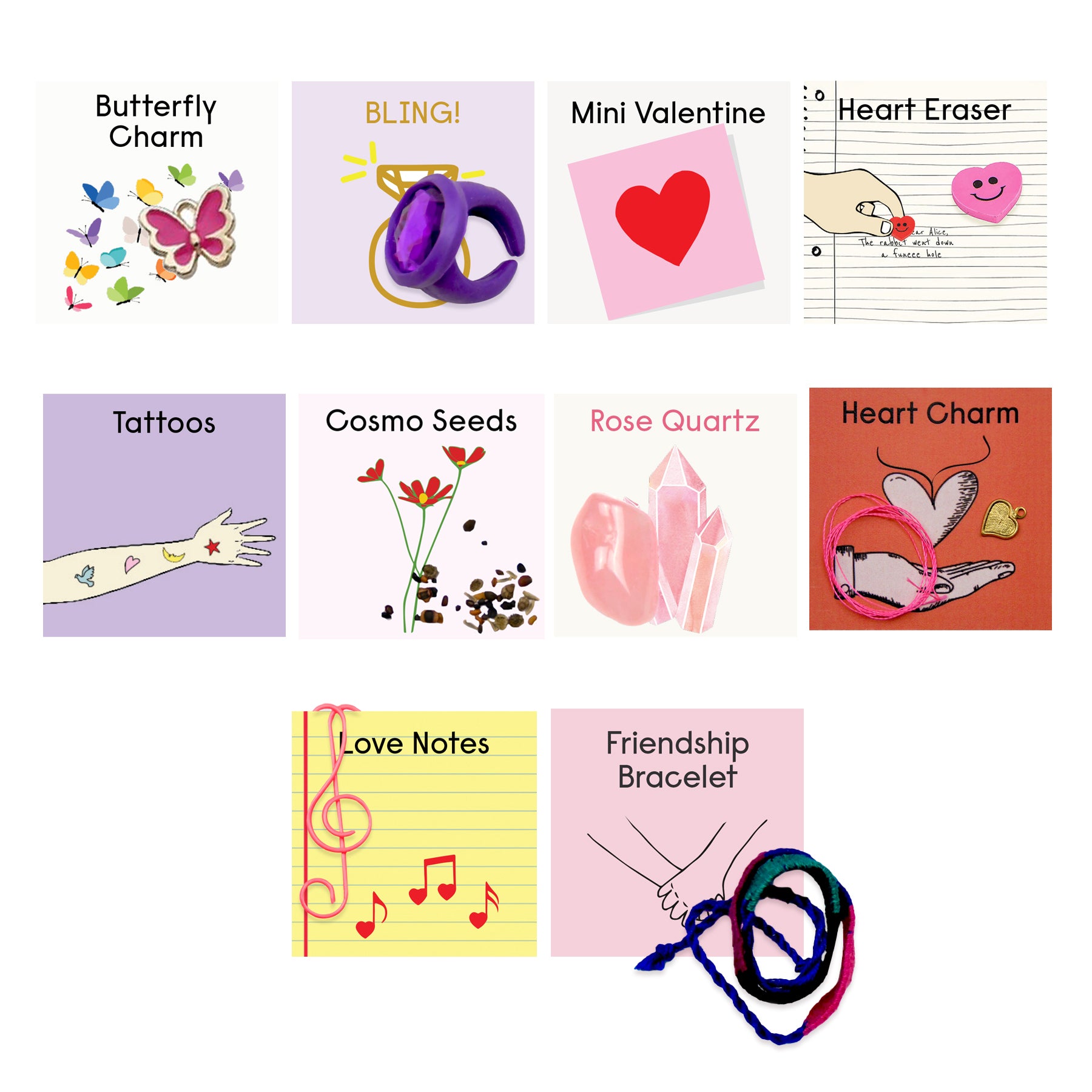 Buy Printable LOVENOTES Mini Cards, Set of 10, Mini Cards, I Love