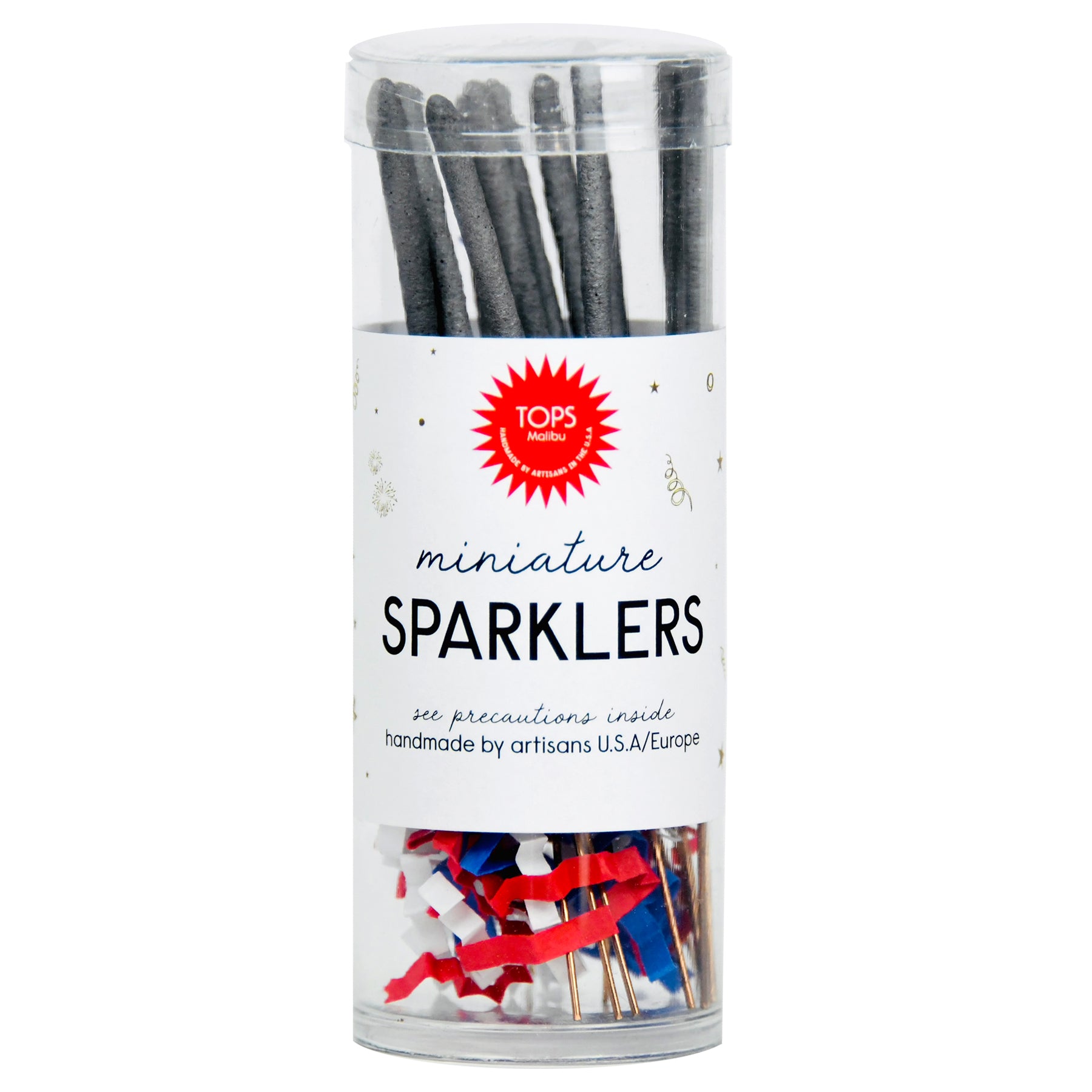 Premium 4th Of July Sparklers And Party Gifts TOPS Malibu   Mini Sparklers In A Tube 4th Of July Silver Staights WEB 2500x 