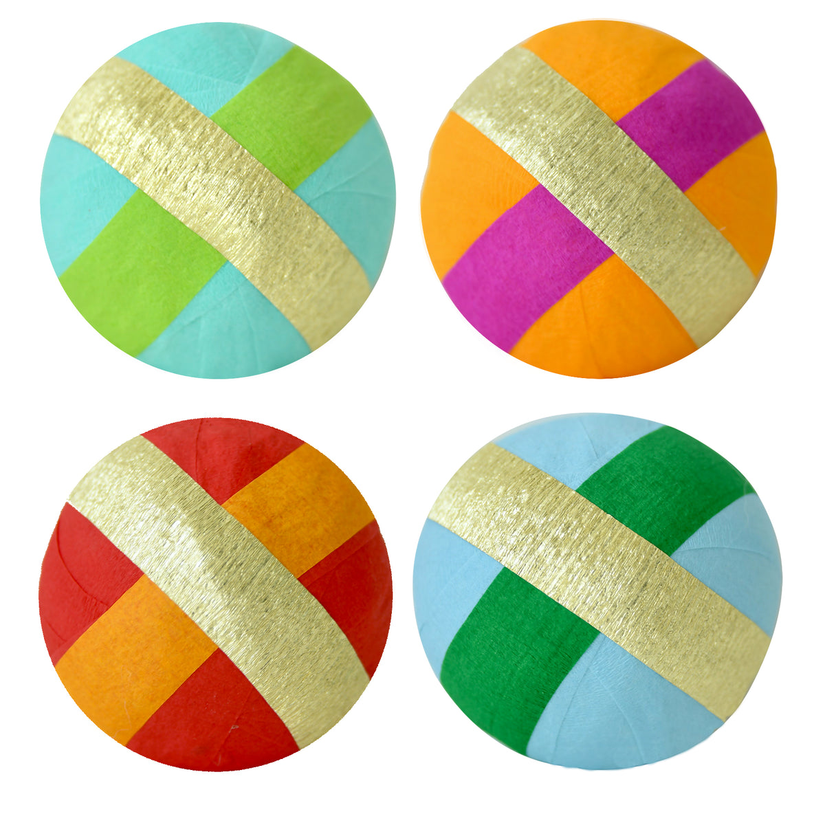 Mini Surprise Ball Metallic Stripes