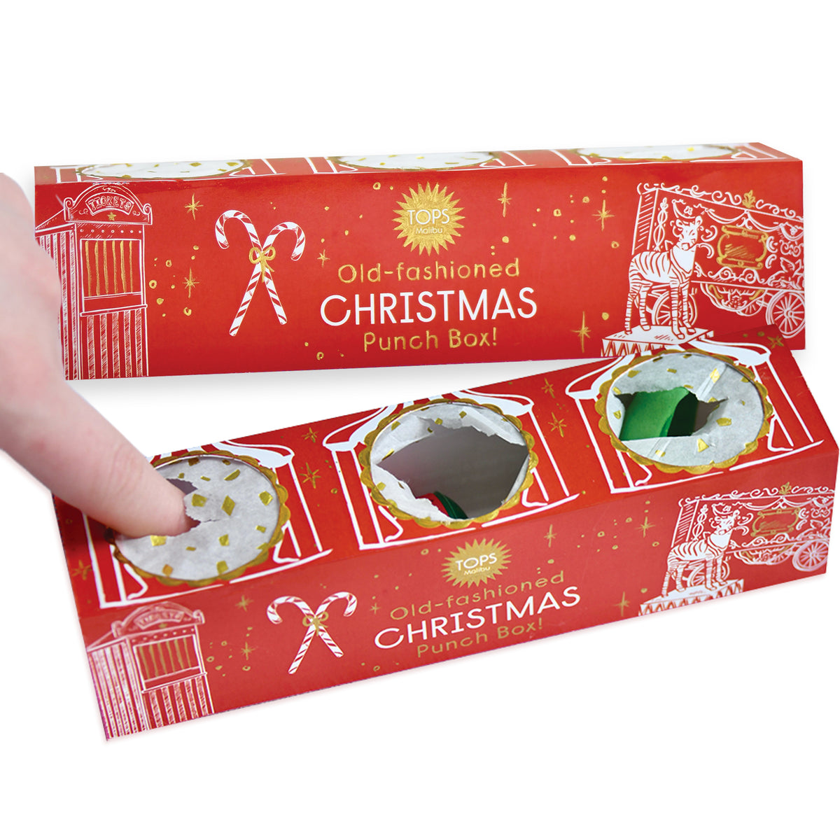 Old Fashioned Punch Box -Christmas