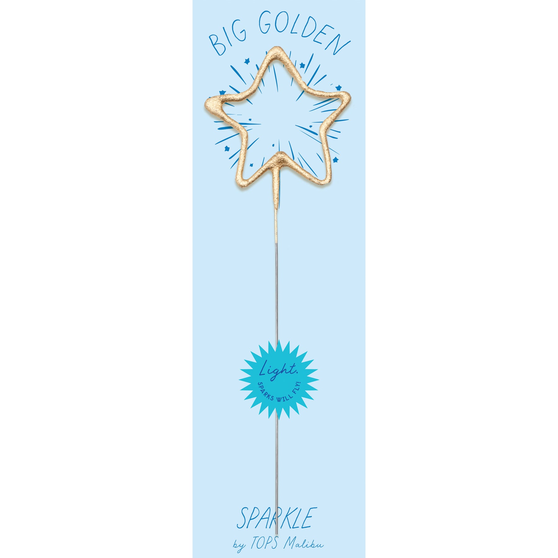 Big Golden Sparkler Star Sparkle