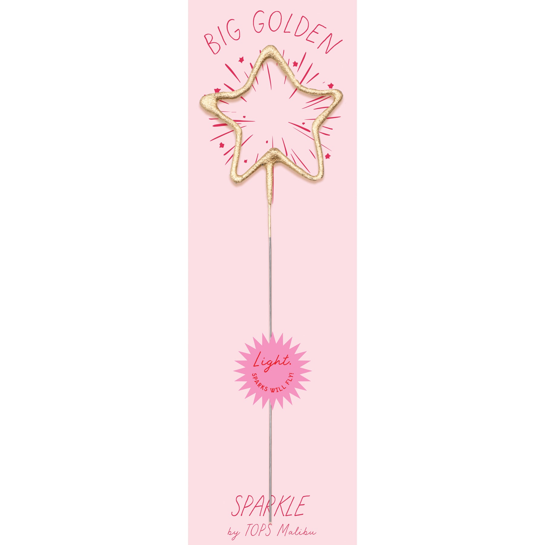 Big Golden Sparkler Star Sparkle
