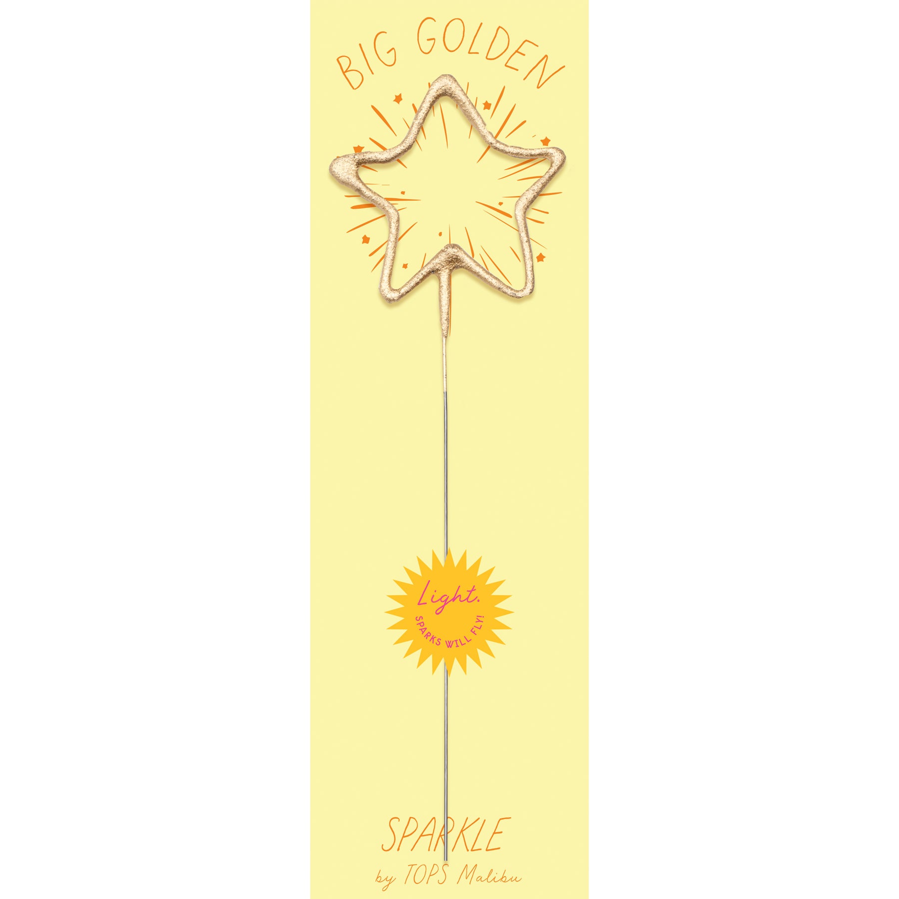 Big Golden Sparkler Star Sparkle