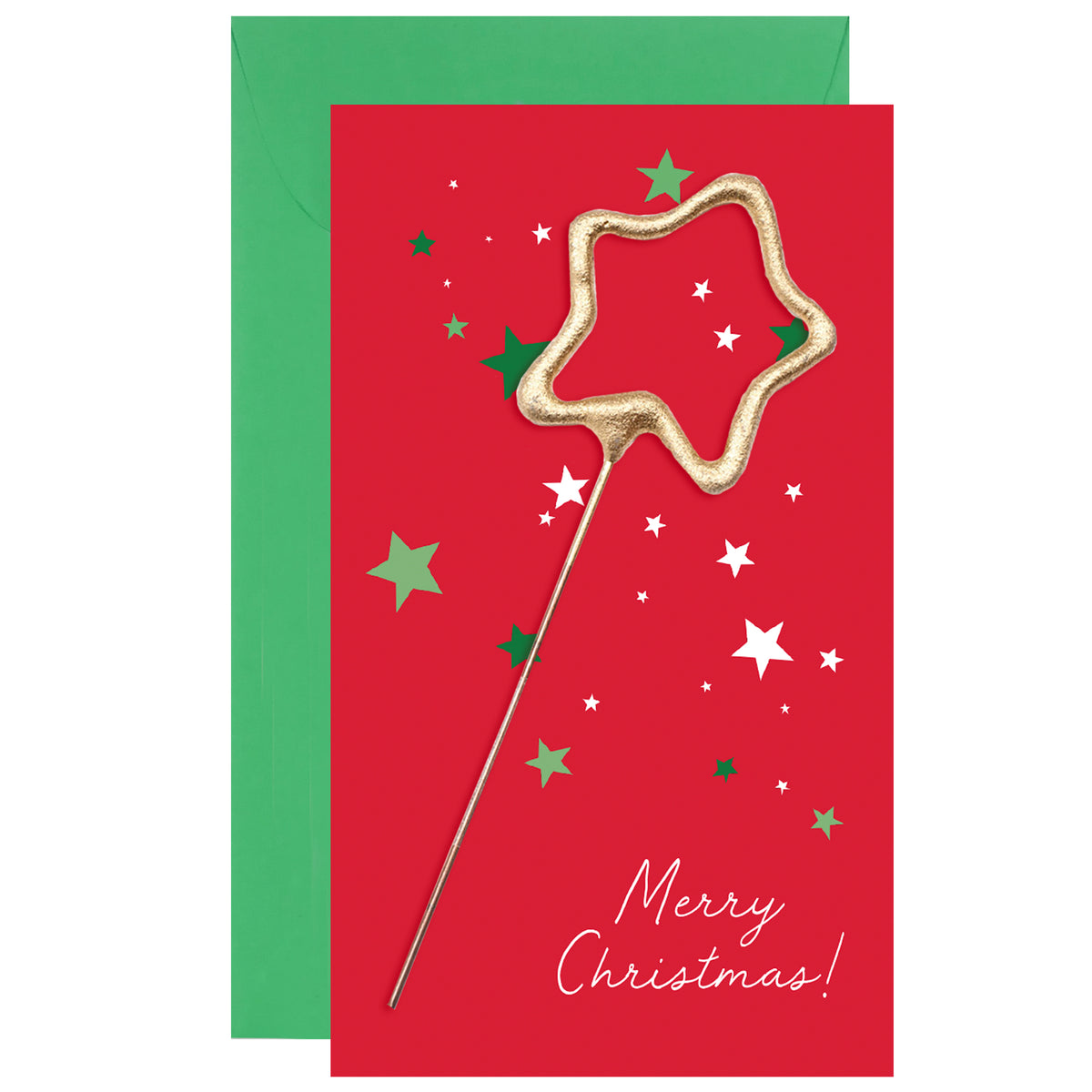 Confetti Sparkler Card Merry Christmas