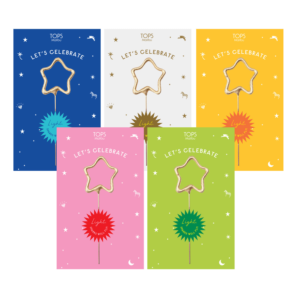 Sparkler Card Let&#39;s Celebrate