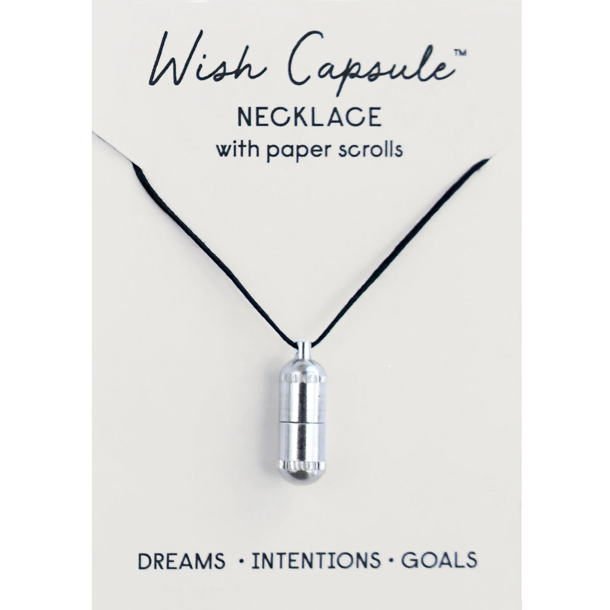 Wish Capsule Necklace - Silver
