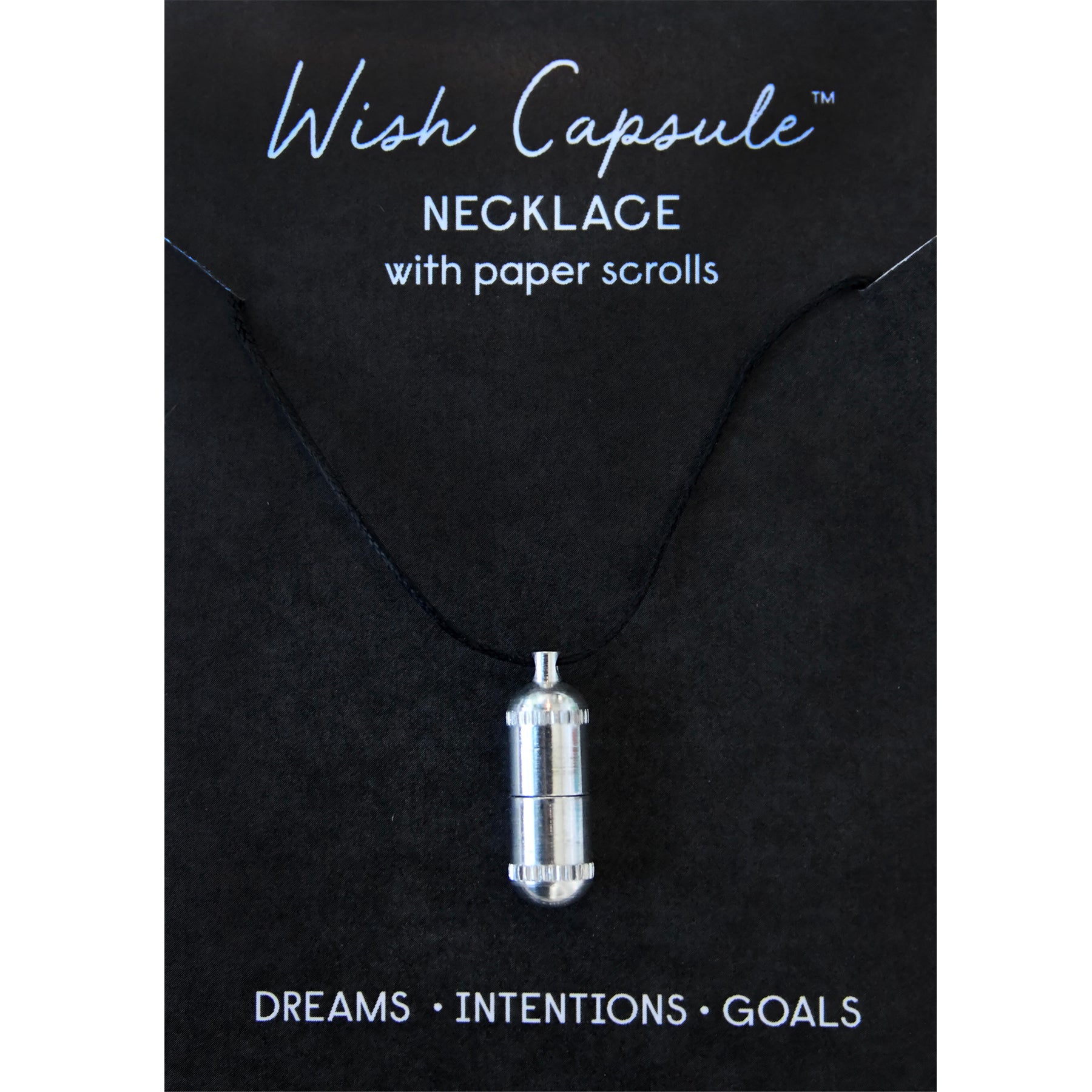 Wish Capsule Necklace - Silver