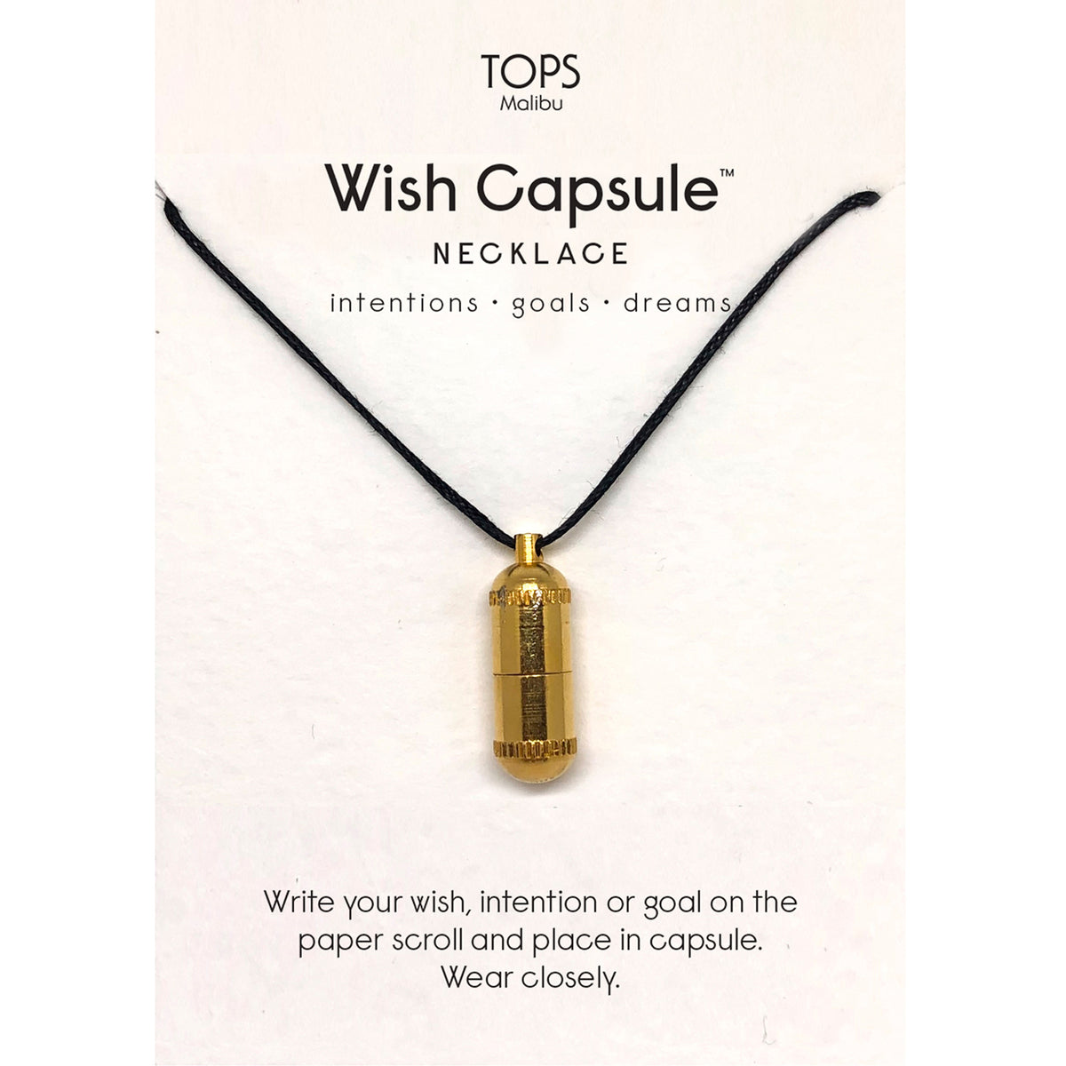 Wish Capsule Necklace - Gold