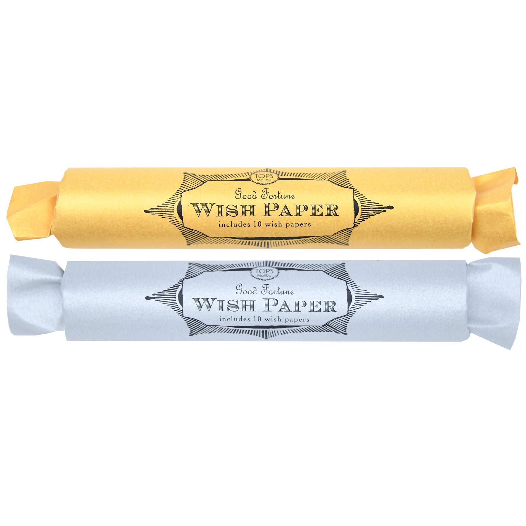 Gold and Silver Wish Paper (10-Pack) - TOPS Malibu