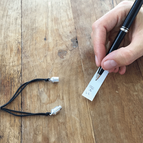 Wish Capsule Necklace - Silver