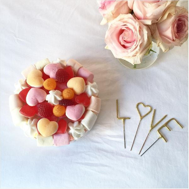 Sparkler Card LOVE 4"