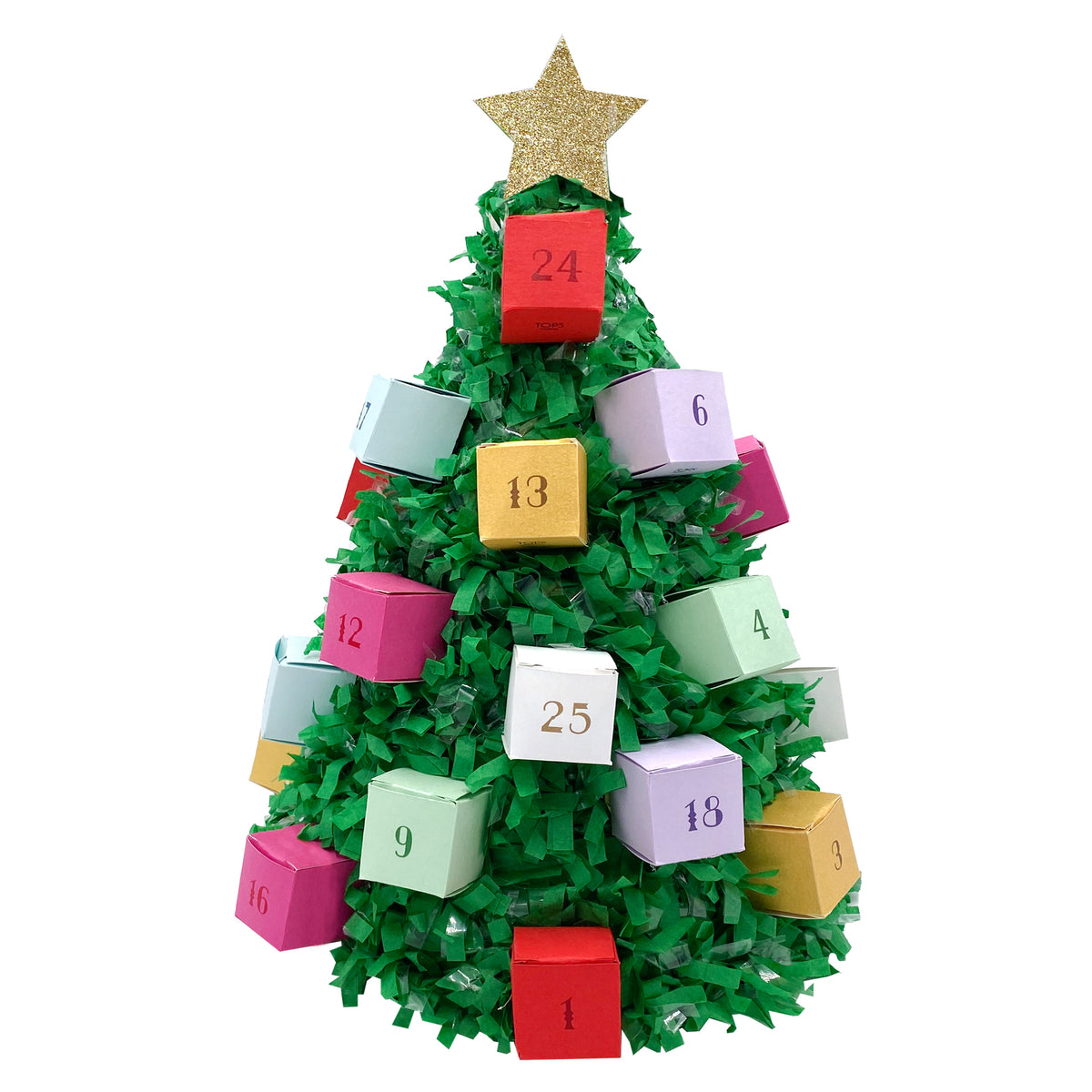 Christmas Tree Advent Piñata - 14”