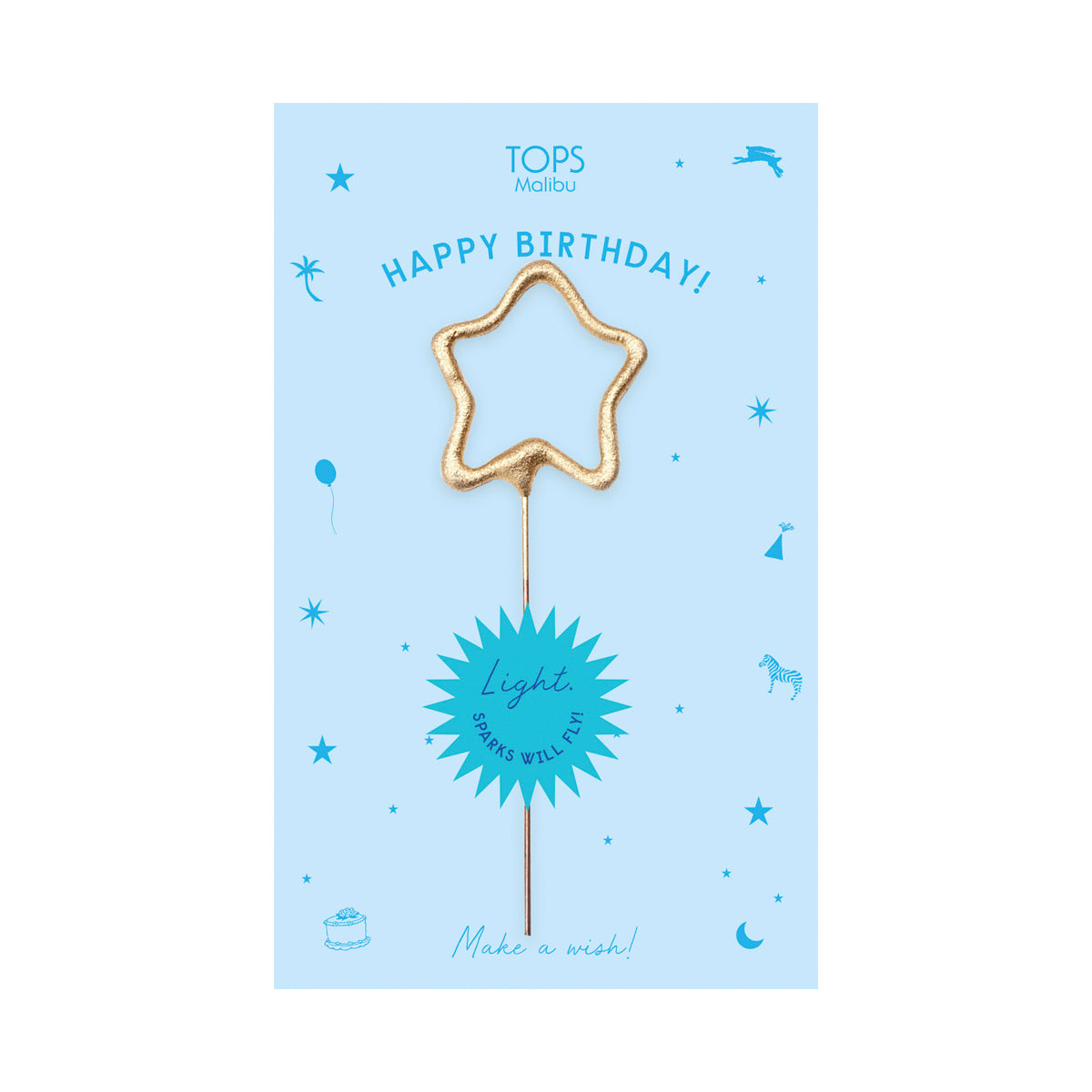Sparkler Card Happy Birthday Asst. Color