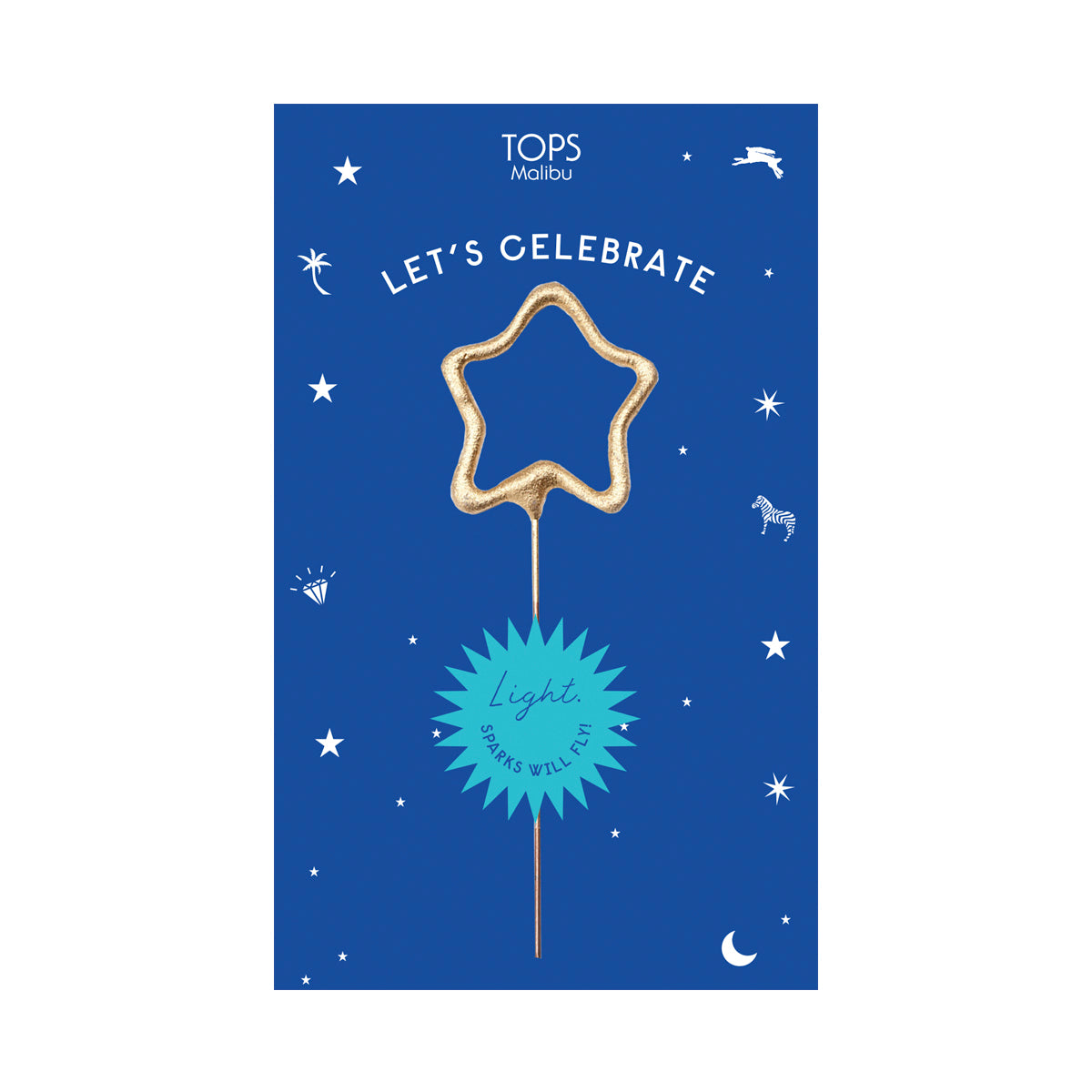 Sparkler Card Let's Celebrate