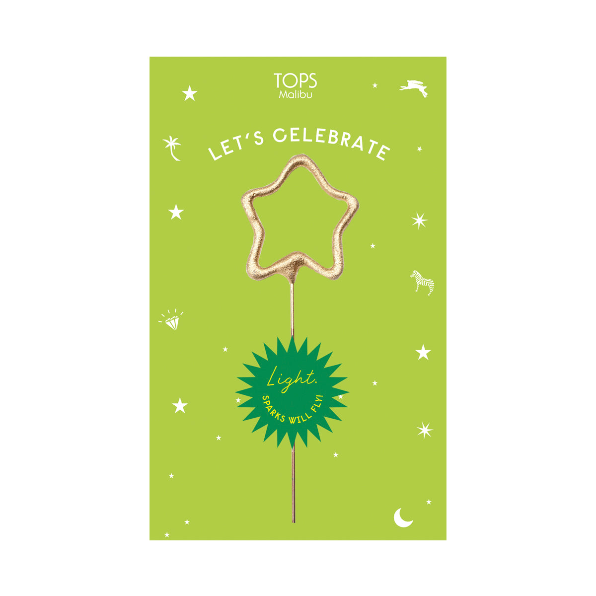 Sparkler Card Let's Celebrate