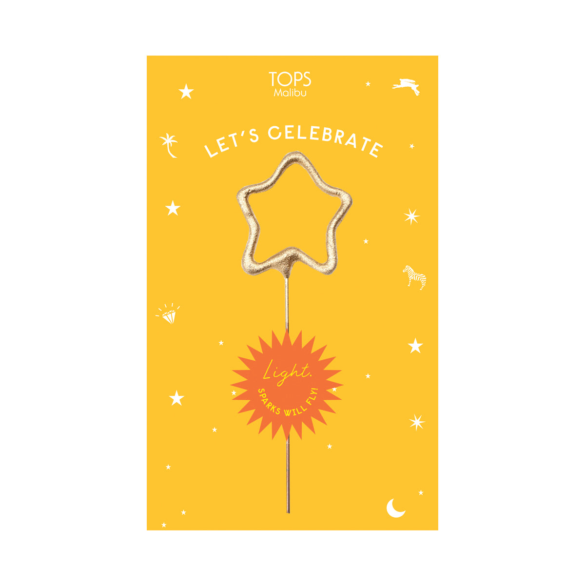 Sparkler Card Let's Celebrate