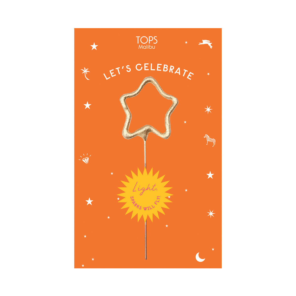 Sparkler Card Let's Celebrate