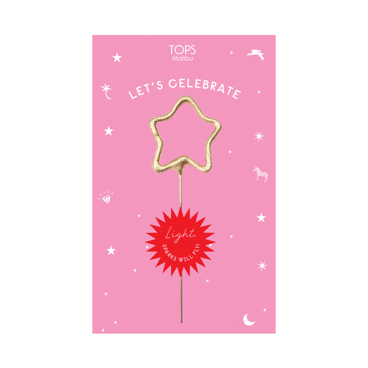 Sparkler Card Let's Celebrate