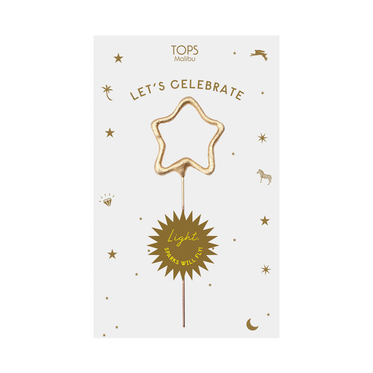 Sparkler Card Let's Celebrate